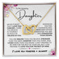 DELETE To My Daughter | Love You Forever | Interlocking Hearts Necklace