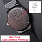 Personalized Wooden Watch for Men | Handwritten Gift for Father's Day | Custom Engraved Watch for Dad, Grandpa, Papa, Bonus Dad