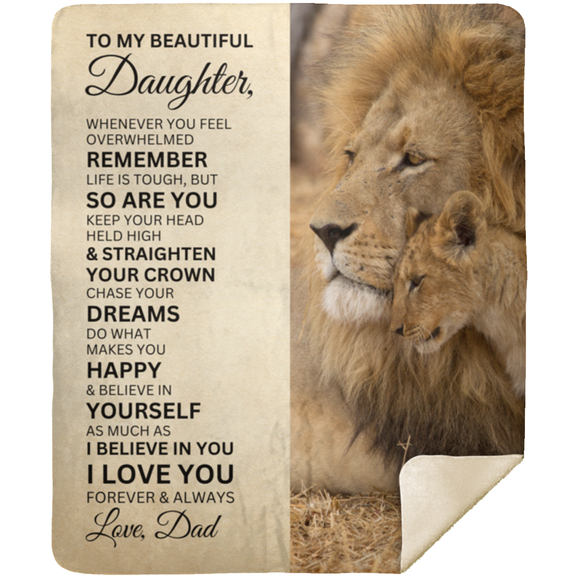 To My Daughter | I Believe in You | Blanket from Dad