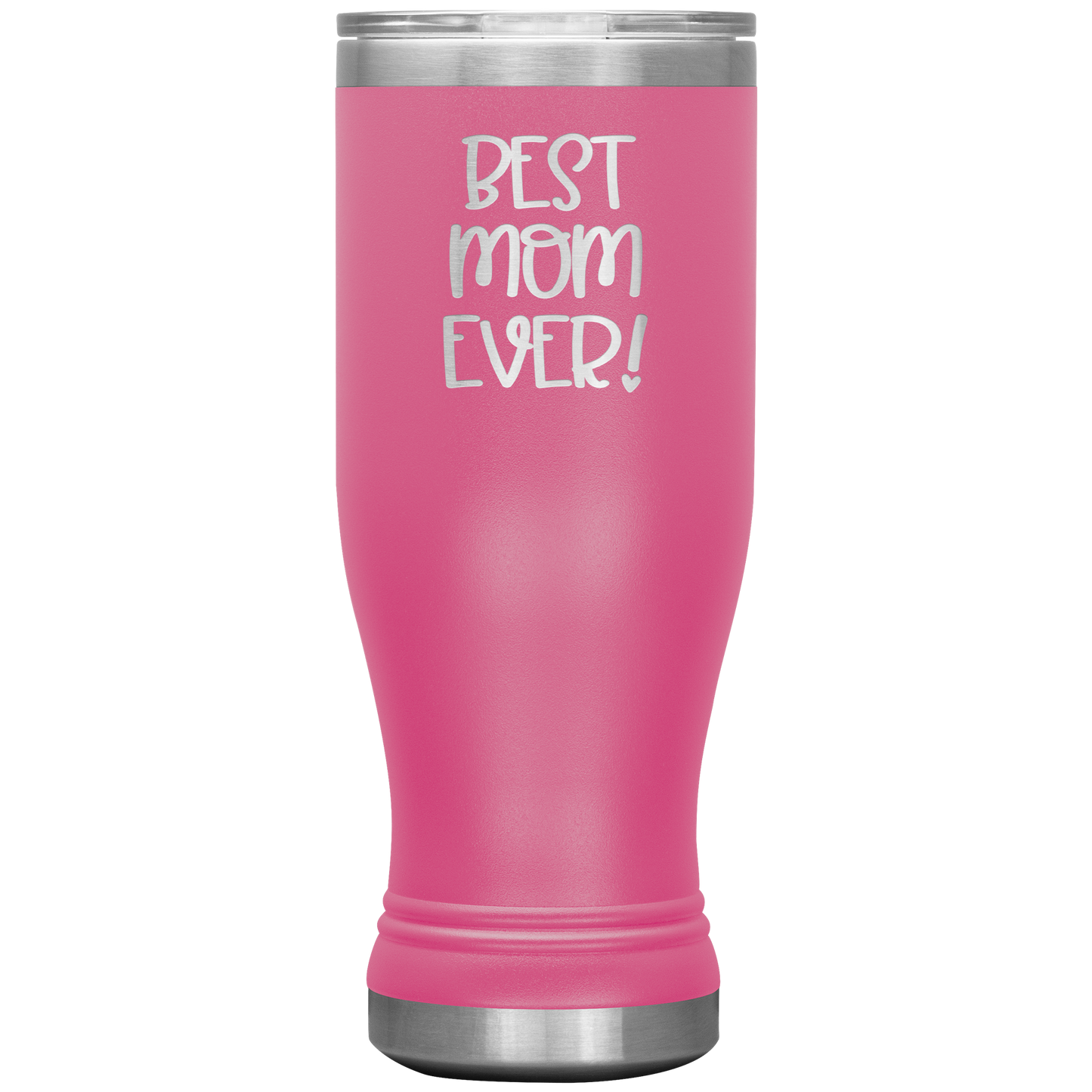 "Best Mom Ever!" Insulated Stainless Steel Boho Tumbler with Lid