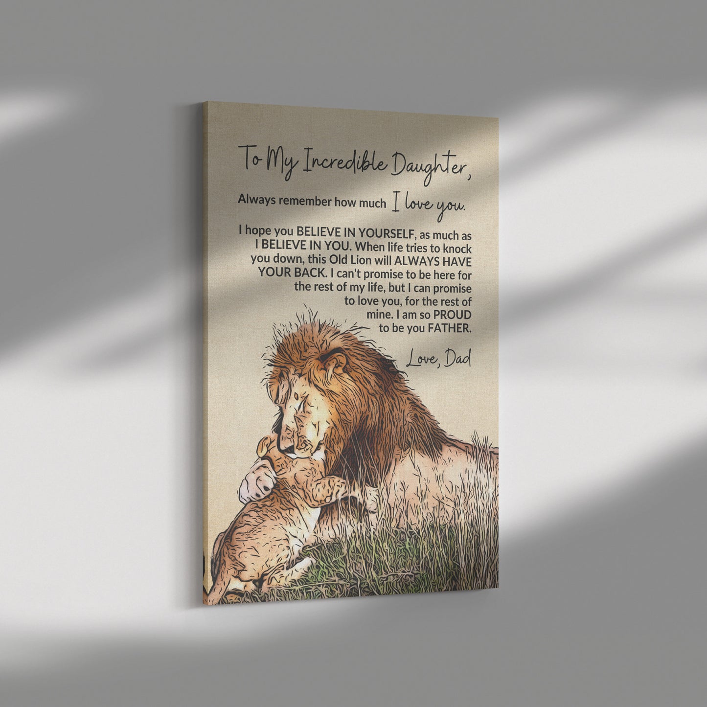 To My Daughter | This Old Lion Will Always Have Your Back