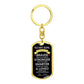 To My Son Keychain | Gift from Dad | Braver, Stronger, Smarter, Loved
