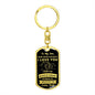 To My Son Dog Tag Keychain | Gift from Dad | Believe in You