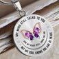 Butterfly Pendant Remembrance Necklace | Loss of Loved One Memorial Gift