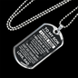 To My Son | Never Forget How Much I Love You | Dog Tag Necklace
