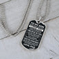 To My Son | Never Forget How Much I Love You | Dog Tag Necklace