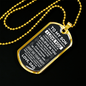 To My Son | Never Forget How Much I Love You | Dog Tag Necklace