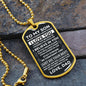 To My Son | Never Forget How Much I Love You | Dog Tag Necklace