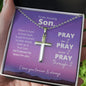 To My Son | He'll Always Be There For You | Cross Necklace