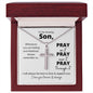 To My Son | Pray Through It | Cross Necklace