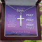 To My Son | He'll Always Be There For You | Cross Necklace