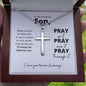 To My Son | I'll Always Be There For You | Cross Necklace