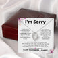 I'm Sorry | Apology Gift for Wife, Soulmate, Girlfriend | Forever Love Necklace