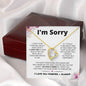 I'm Sorry | Apology Gift for Wife, Soulmate, Girlfriend | Forever Love Necklace