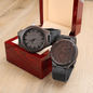 Personalized Wooden Watch for Men | Handwritten Gift for Father's Day | Custom Engraved Watch for Dad, Grandpa, Papa, Bonus Dad