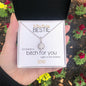 To My Badass Bestie | I'd Shank A Bitch For You | Eternal Hope Necklace