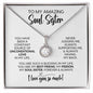 To My Soul Sister | Constant Source of Unconditional Love | Eternal Hope Necklace