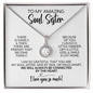 To My Soul Sister | Friends That Become Family | Eternal Hope Necklace