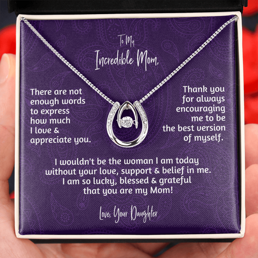 Gift for Mom | Necklace from Daughter | Lucky You Are My Mom