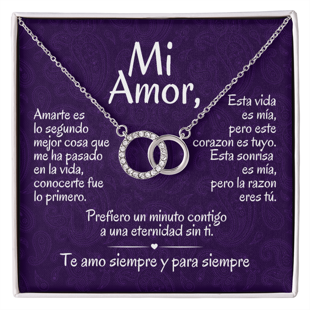 Regalo Para Mi Amor | Collar de Círculos Entrelazados | Prefiero Un Minuto