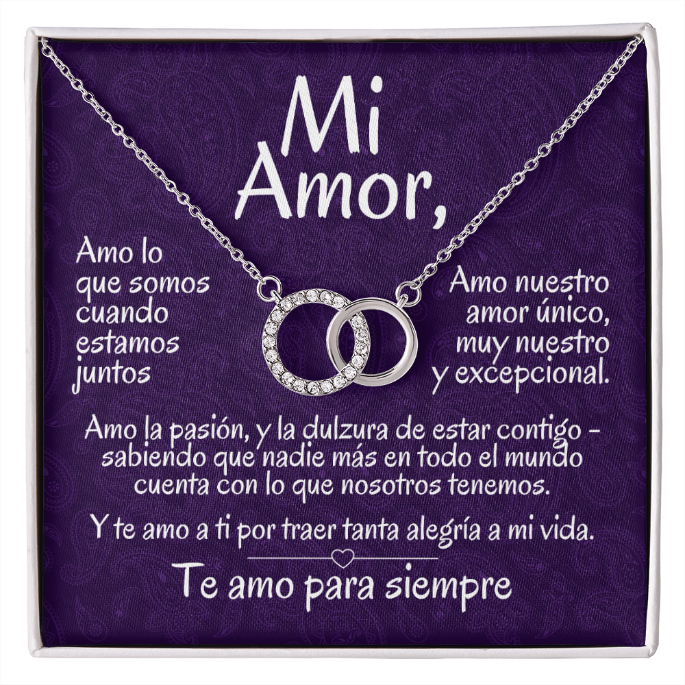 Regalo Para Mi Amor | Collar de Círculos Entrelazados | Amo Lo Que Somos