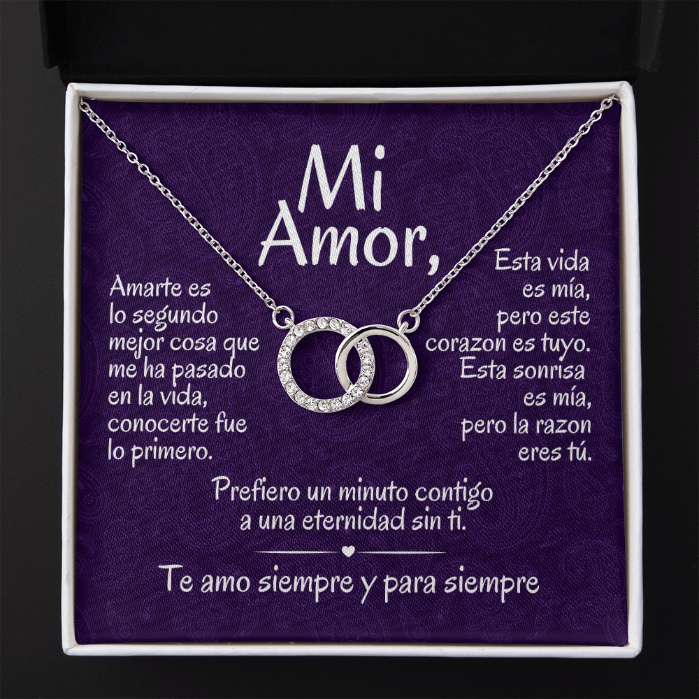Regalo Para Mi Amor | Collar de Círculos Entrelazados | Prefiero Un Minuto