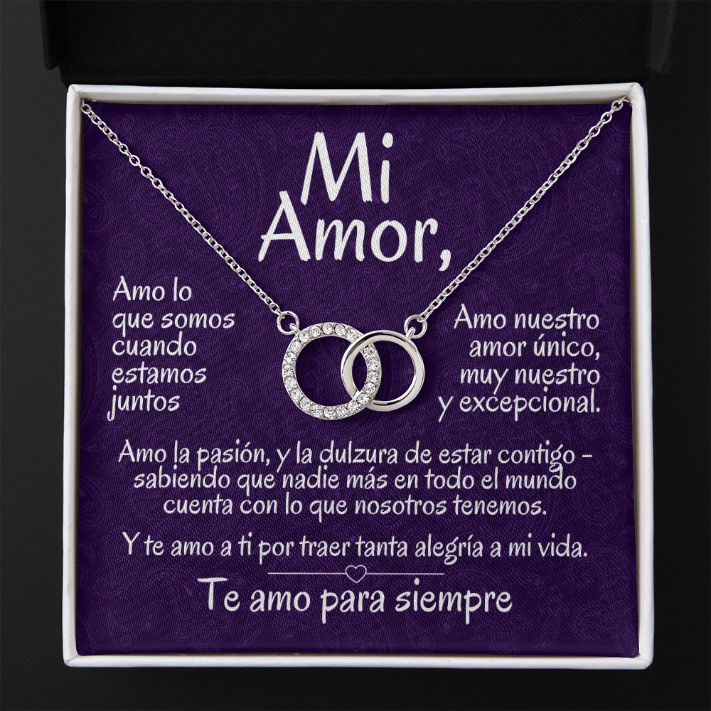 Regalo Para Mi Amor | Collar de Círculos Entrelazados | Amo Lo Que Somos