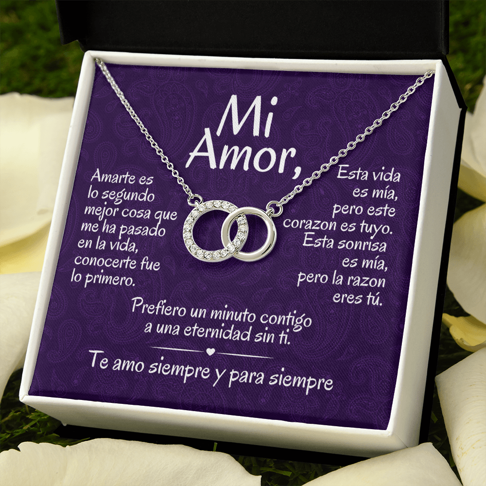 Regalo Para Mi Amor | Collar de Círculos Entrelazados | Prefiero Un Minuto