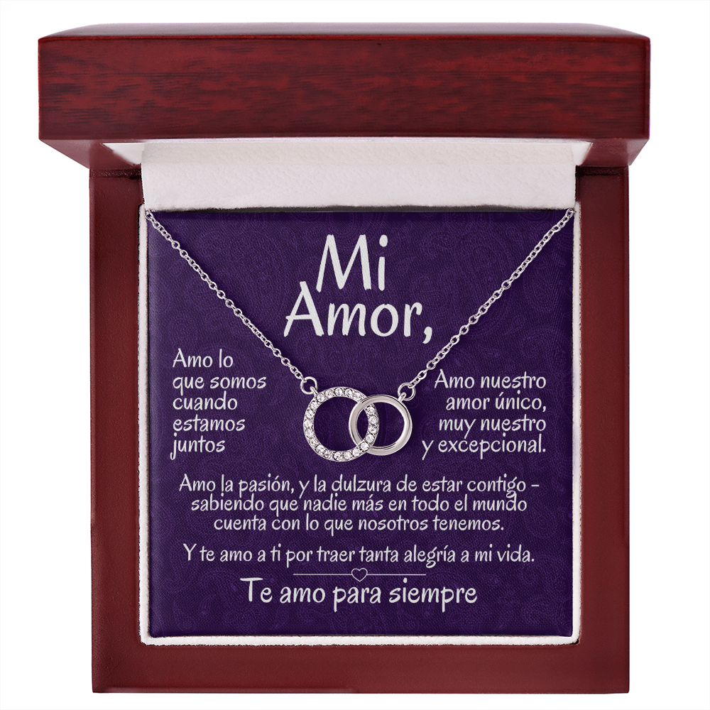 Regalo Para Mi Amor | Collar de Círculos Entrelazados | Amo Lo Que Somos