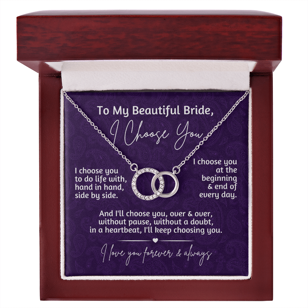 Gift for Bride from Groom | Interlocking Circles Necklace | I Choose You