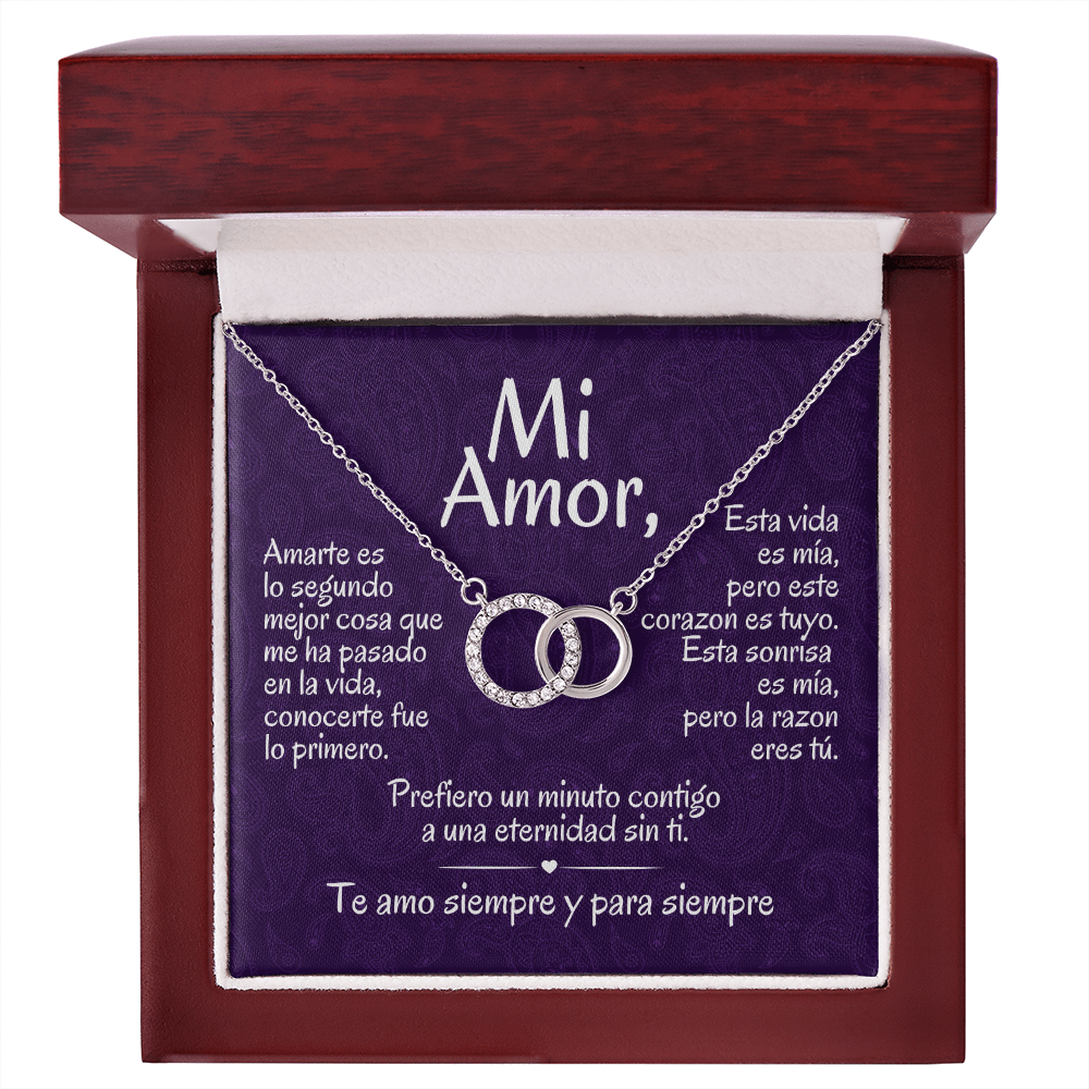 Regalo Para Mi Amor | Collar de Círculos Entrelazados | Prefiero Un Minuto