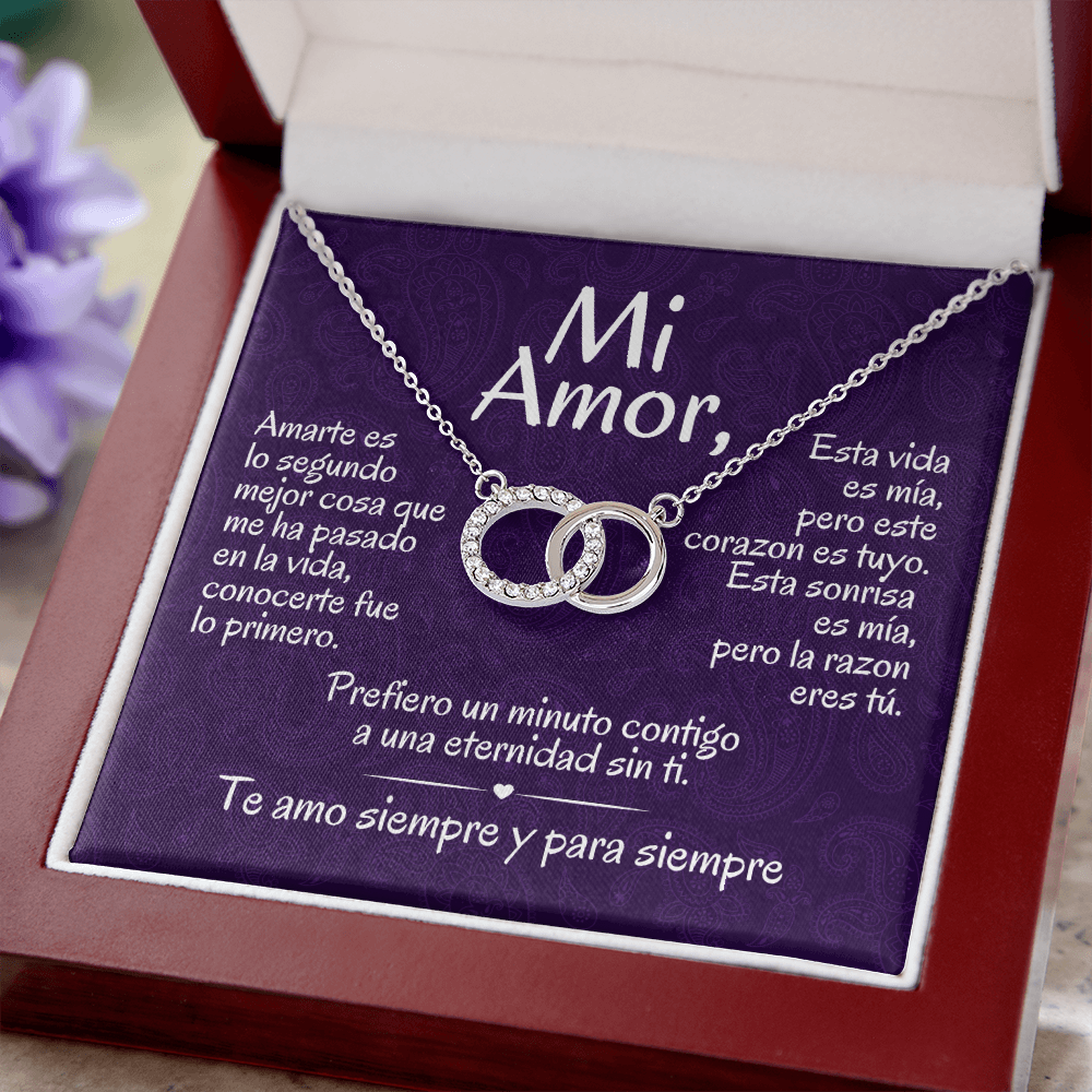 Regalo Para Mi Amor | Collar de Círculos Entrelazados | Prefiero Un Minuto