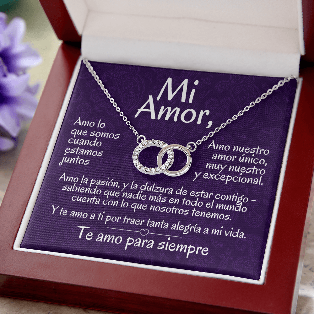 Regalo Para Mi Amor | Collar de Círculos Entrelazados | Amo Lo Que Somos
