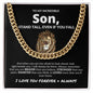 To My Son | Right Beside You | Cuban Link Chain