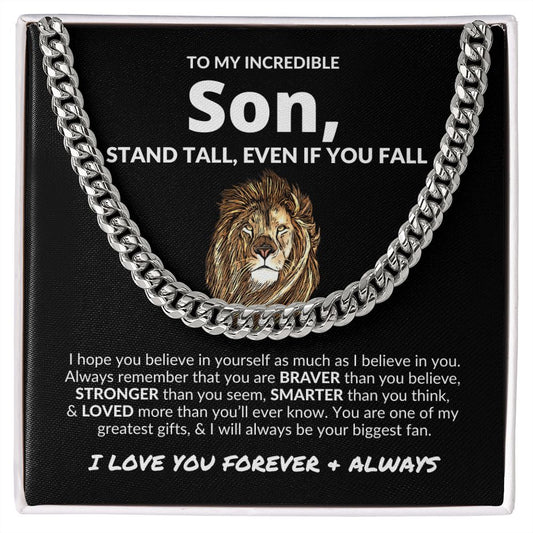 To My Son | Your Biggest Fan | Cuban Link Chain
