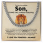 To My Son | Braver, Stronger, Smarter, Loved | Cuban Chain