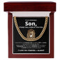 To My Son | Win or Learn | Cuban Link Chain