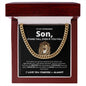 To My Son | Right Beside You | Cuban Link Chain