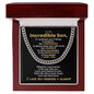 To My Son | If I Could Give You 3 Things | Cuban Link Chain from Mom/Dad