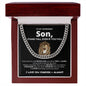 To My Son | Win or Learn | Cuban Link Chain