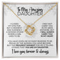 To My Daughter | Closed My Eyes for a Moment | Love Knot Necklace