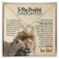 To My Daughter | Gift from Dad | See Yourself Through My Eyes | Love Knot Necklace