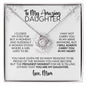 To My Daughter | Gift from Mom | Closed My Eyes for a Moment | Love Knot Necklace