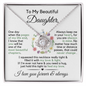 To My Daughter | Most Beautiful Chapter | Love Knot Necklace