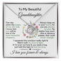 To My Granddaughter | Most Beautiful Chapter | Love Knot Necklace