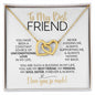 To My Best Friend | Constant Source of Unconditional Love | Interlocking Hearts Necklace