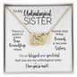 To My Unbiological Sister | Friends Become Sisters | Interlocking Hearts Necklace