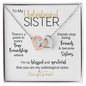 To My Unbiological Sister | Friends Become Sisters | Interlocking Hearts Necklace