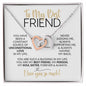 To My Best Friend | Constant Source of Unconditional Love | Interlocking Hearts Necklace