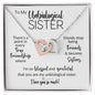 To My Unbiological Sister | Friends Become Sisters | Interlocking Hearts Necklace